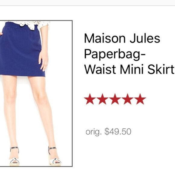 Deep blue Mini Skirt - Picture 3 of 4